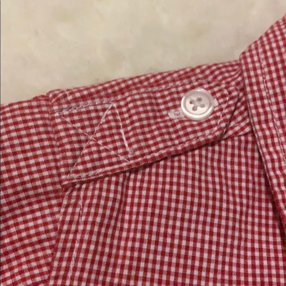 BOYS Red gingham button down - Picture 3 of 3